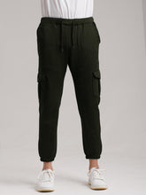 Six Pocket Fleece Cargo Trouser - Olive Green - wearup.store